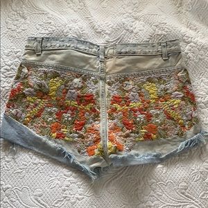 Free People jean shorts